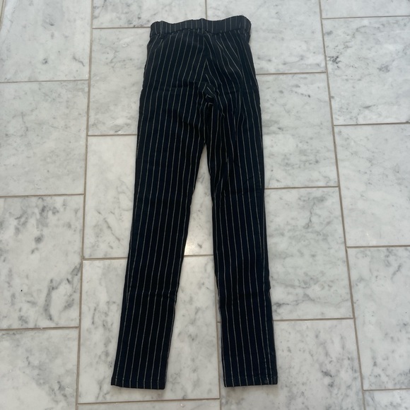 Garage Black and White Striped Skinny Pants. Runs super small. - Picture 2 of 3